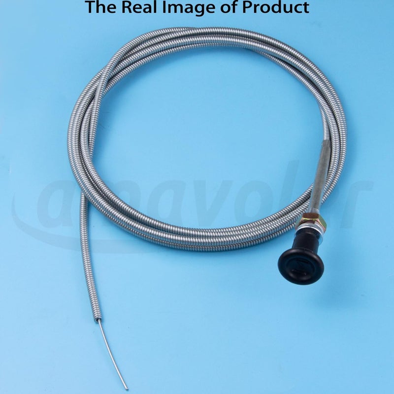 amavoler Carburetor Push Pull Choke Control Cable 96" Aftermarket Replacement Parts Compatible for Go Kart 60122 290835 Lawn Tractor Mower Bike Universal. - Image 5